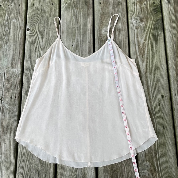 Cami Top: Aritzia Wilfred Pale Pink Silk Tank - Picture 5 of 9